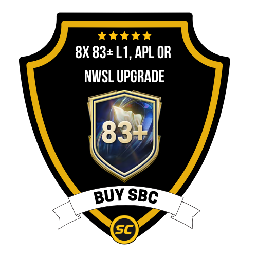 EA FC 26 SBC 8x 83+ L1, APL or NWSL Upgrade - PS4, PS5, Xbox One, Xbox Series X, Xbox Series S